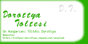 dorottya toltesi business card